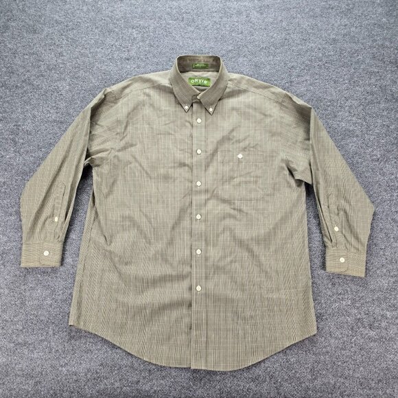Orvis Shirt Mens Large Tall Button Down Long Sleeve Preppy‎ Outdoors Casual - Picture 1 of 8